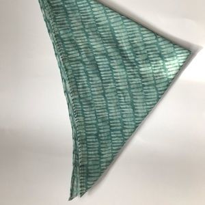 Mint brush stroke print chiffon bandana